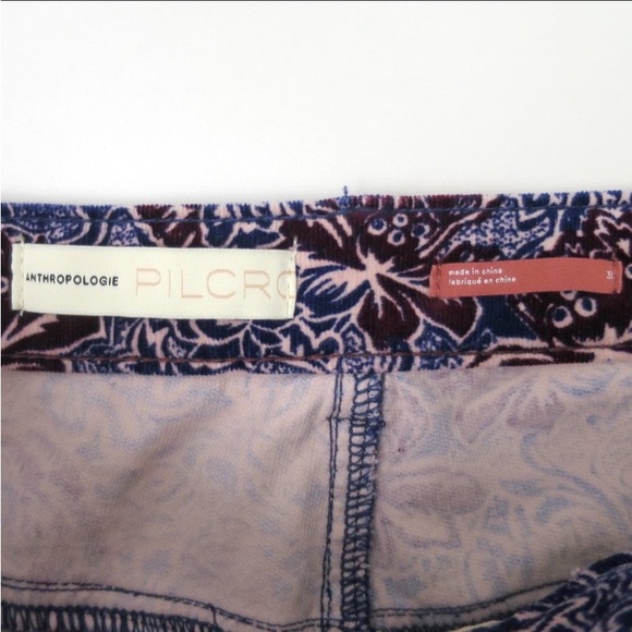 NWOT Anthropologie Pilcro Hich Rise Skinny Corduroy Pants Size 31 - Picture 5 of 9